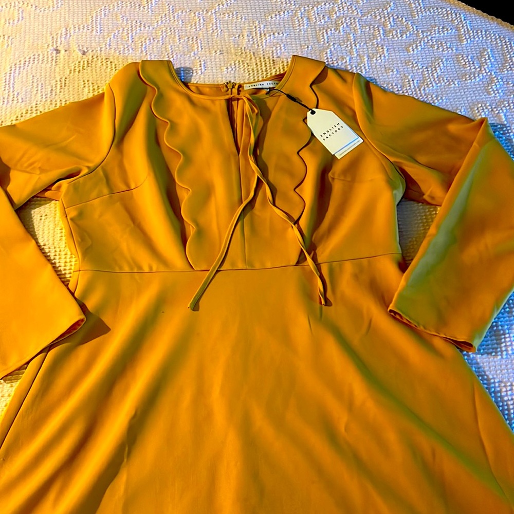 Modcloth English Factory midi dress vintage cute!